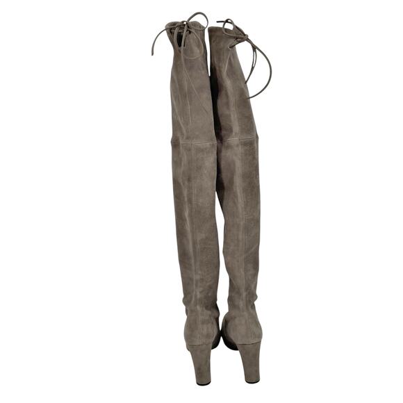 Stuart Weitzman Womens Highland High Heel Over the Knee Boot US 6 Grey Suede GUC - Picture 8 of 11